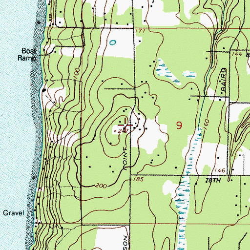 Topographic Map of South Bay Fire Department Station 8 - 2, WA