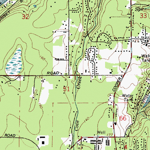 Topographic Map of McLane / Black Lake Fire Department Station 92, WA