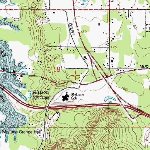 Topographic Map of McLane / Black Lake Fire Department Station 91 Headquarters, WA