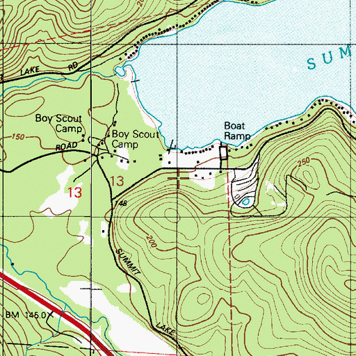 Topographic Map of McLane / Black Lake Fire Department Station 93, WA