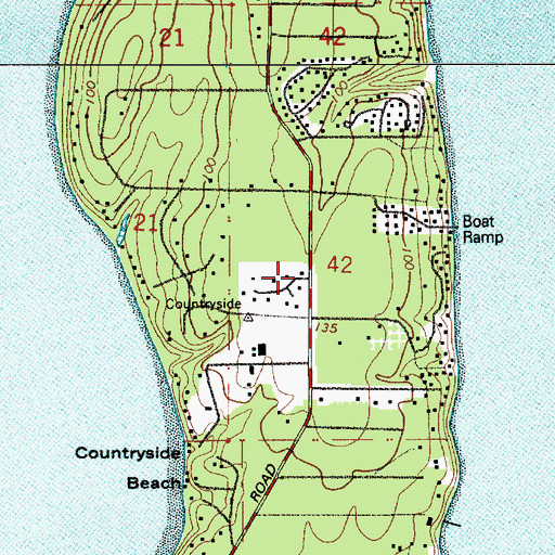 Topographic Map of McLane / Black Lake Fire Department Station 94, WA