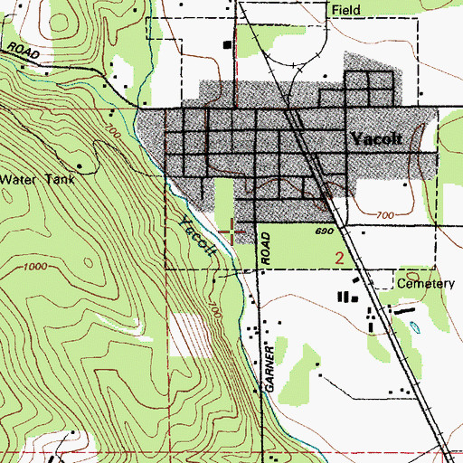 Topographic Map of North Country Emergency Medical Services Station 1, WA