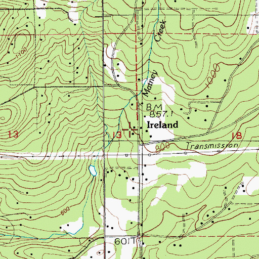 Topographic Map of East County Fire and Rescue Station 92, WA