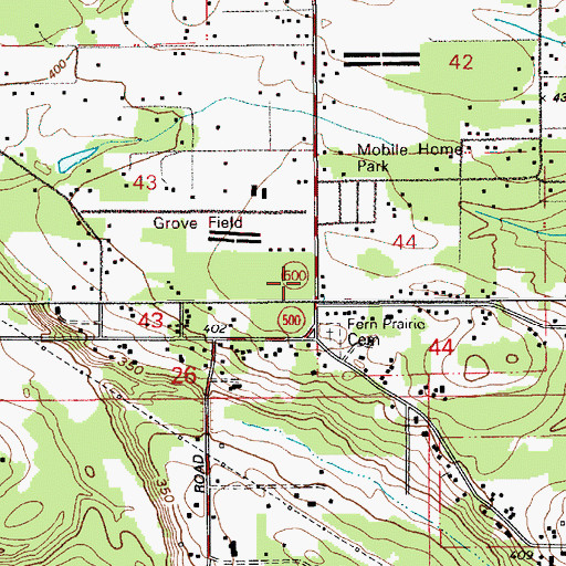 Topographic Map of East County Fire and Rescue Station 91, WA