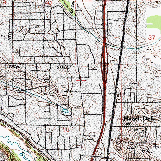 Topographic Map of American Medical Response, WA