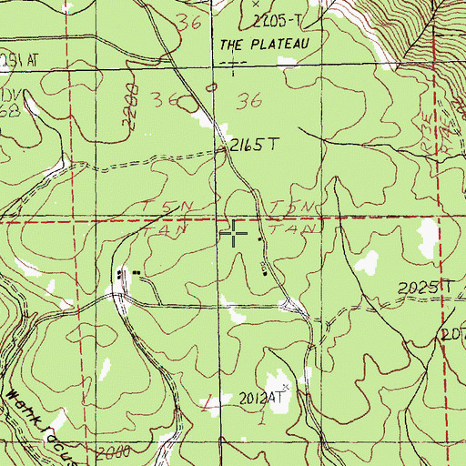 Topographic Map of Klickitat County Fire District 15, WA