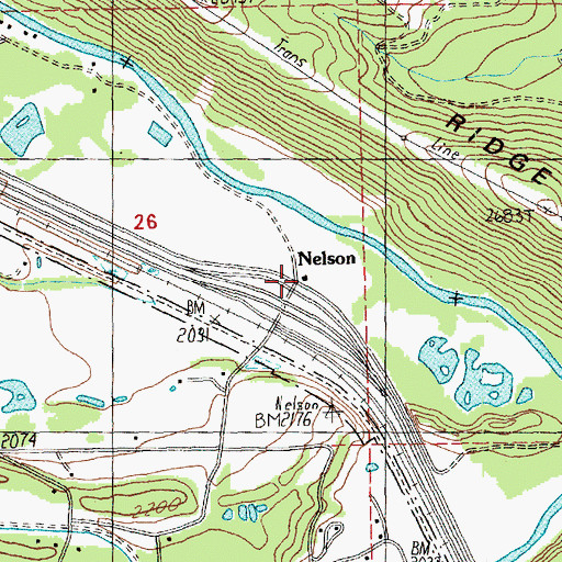 Topographic Map of Kittitas County Fire District 7 Station 73, WA