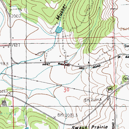 Topographic Map of Kittitas County Fire District 7 Station 75, WA