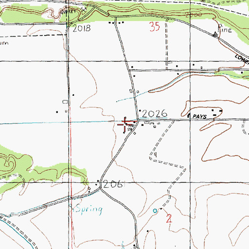 Topographic Map of Kittitas County Fire District 7 Station 1 Headquarters, WA