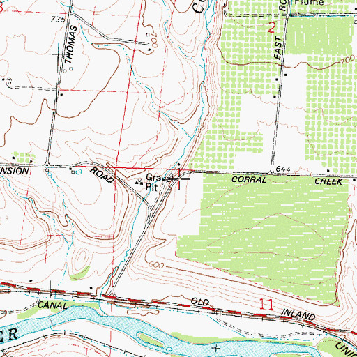 Topographic Map of Benton County Fire District 2 Station 220, WA