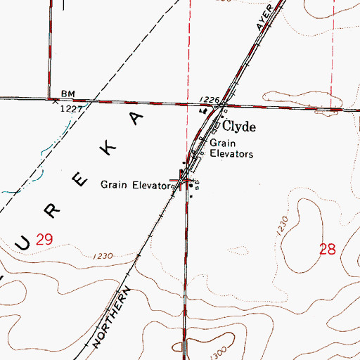 Topographic Map of Walla Walla County Fire District 1, WA