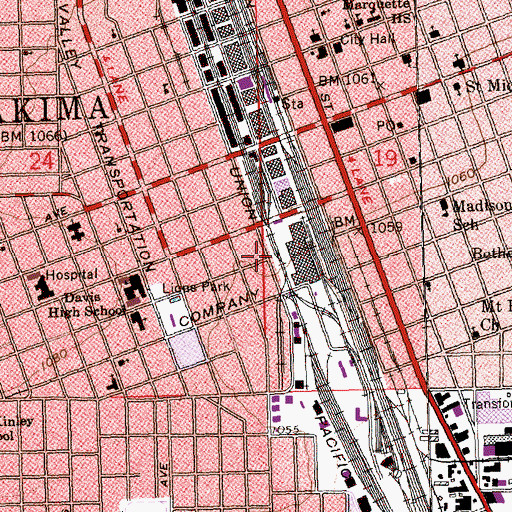 Topographic Map of American Medical Response, WA