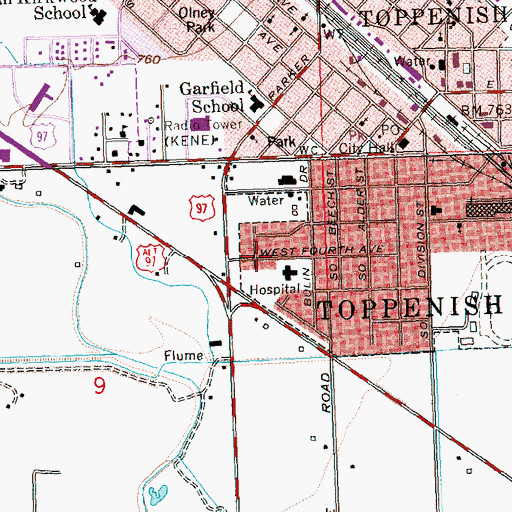 Topographic Map of American Medical Response, WA