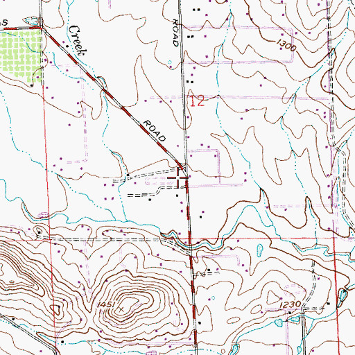 Topographic Map of Yakima County Fire District 2 Selah Fire Department Station 4, WA