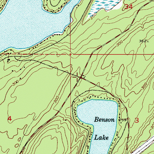 Topographic Map of Mason County Fire District 5 Station 3 Headquarters Mason - Benson, WA