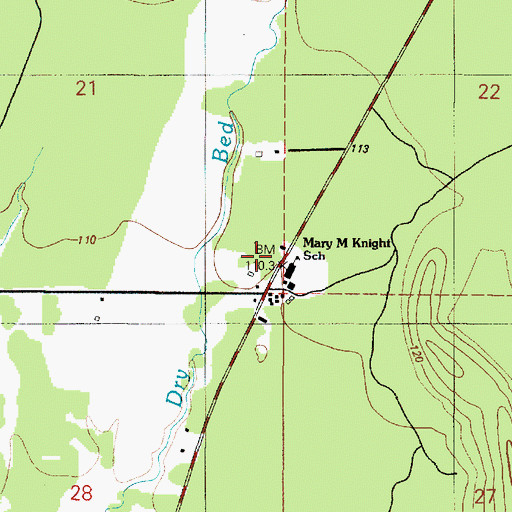Topographic Map of Mason County Fire District 12, WA
