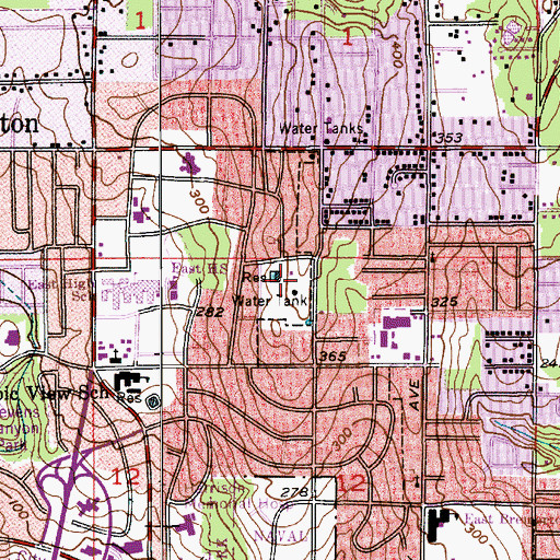 Topographic Map of Bremerton Fire Department Station 3, WA