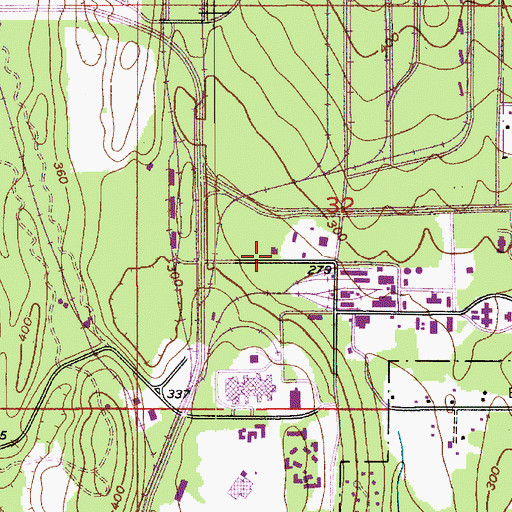 Topographic Map of Naval Region Northwest Fire and Emergency Services, WA