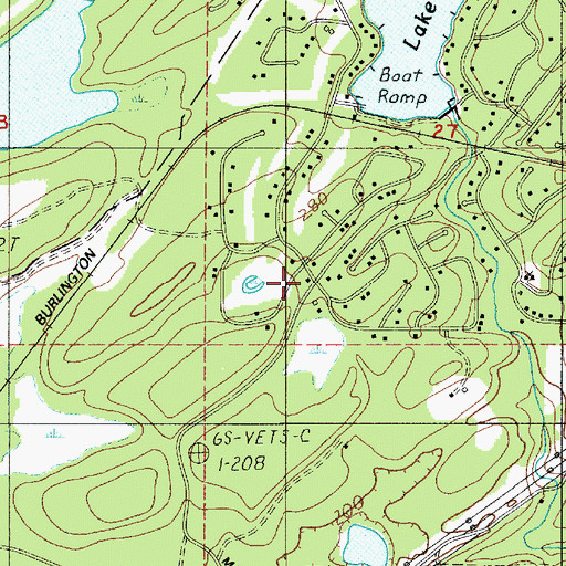 Topographic Map of Mason County Fire District 5 Station 4 - Lake Limerick, WA