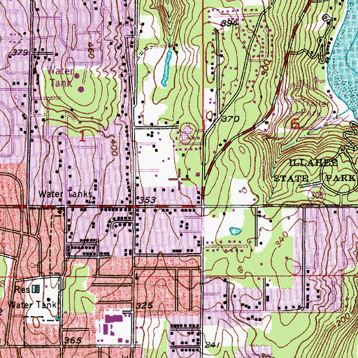 Topographic Map of Central Kitsap Fire and Rescue Station 45 North Perry, WA