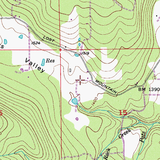 Topographic Map of Clallam County Fire District 3 Station 6 - Lost Mountain, WA