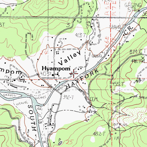 Topographic Map of Olsen Creek, CA