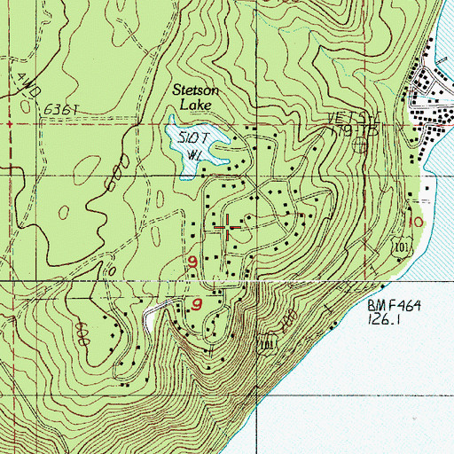 Topographic Map of Mason County Fire District 17, WA