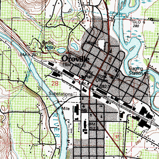 Topographic Map of Oroville Ambulance, WA