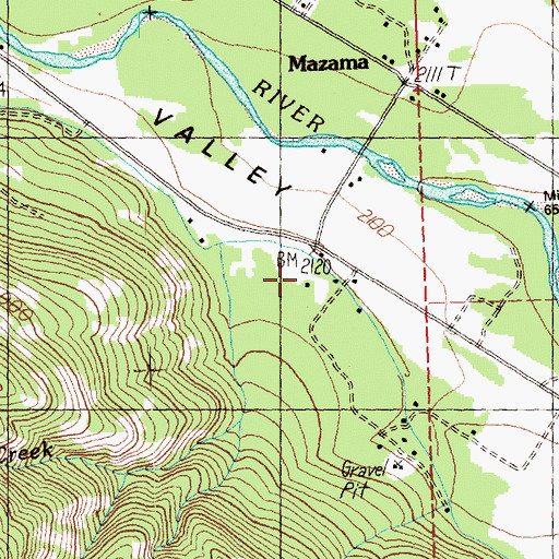 Topographic Map of Aero Methow Rescue Service, WA