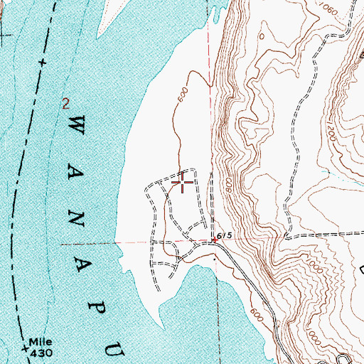 Topographic Map of Grant County Fire District 3 Station 36, WA