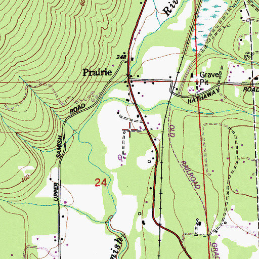 Topographic Map of Skagit County Fire District 8 Prairie, WA