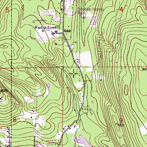 Topographic Map of South Whatcom Fire Authority Station 16, WA