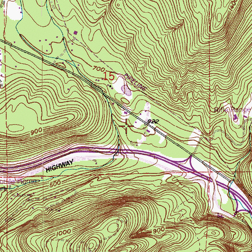 Topographic Map of South Whatcom Fire Authority Samish Way Fire Station 28, WA