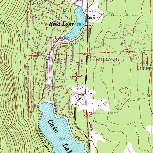 Topographic Map of Whatcom County Fire District 18 Station 26, WA