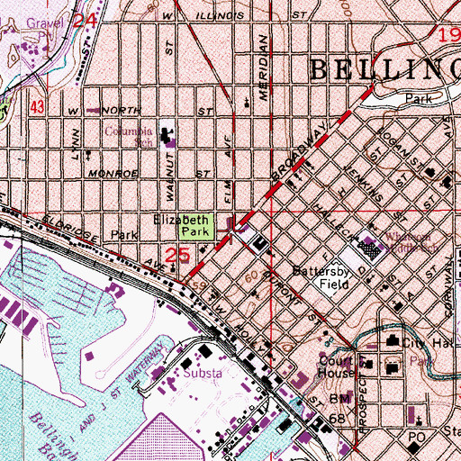 Topographic Map of Whatcom Medic One, WA