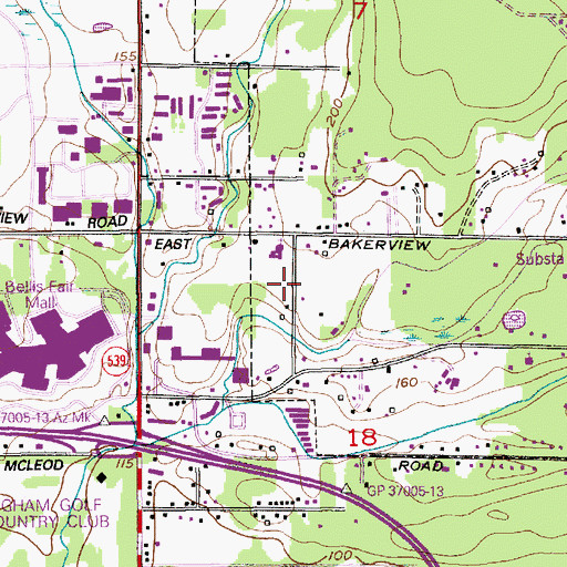 Topographic Map of Whatcom Medic One, WA