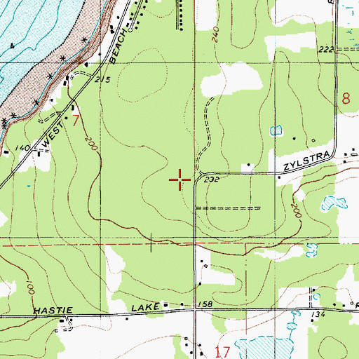 Topographic Map of Island County Fire District 2 North Whidbey Fire and Rescue Station 26 Zylstra Road, WA