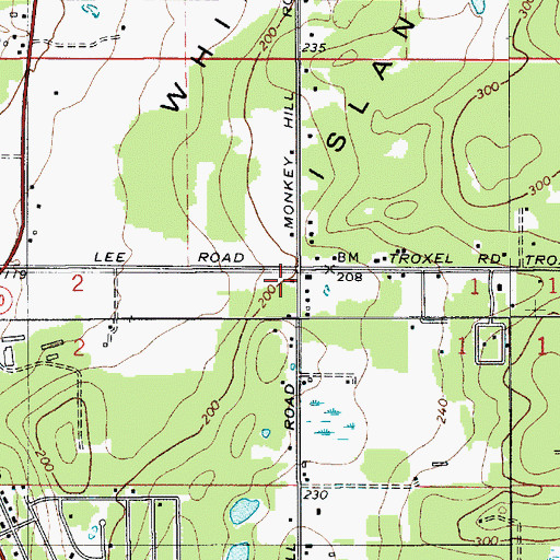 Topographic Map of Island County Fire District 2 North Whidbey Fire and Rescue Station 21 - Cornet Bay, WA