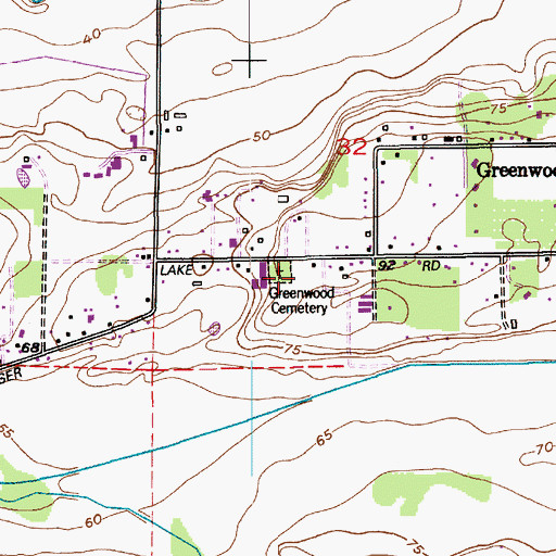 Topographic Map of North Whatcom Fire and Rescue Station 70 - Wiser Lake, WA
