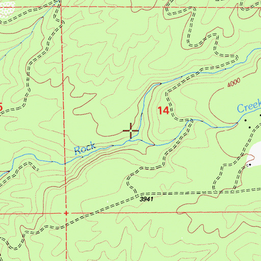 Topographic Map of Onion Creek, CA