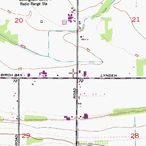 Topographic Map of North Whatcom Fire and Rescue Station 68 Delta, WA