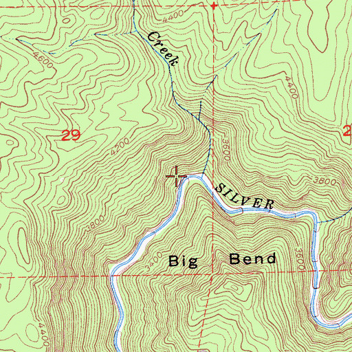 Topographic Map of Onion Creek, CA