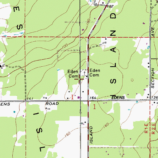 Topographic Map of Skagit County Fire District 17 Guemes Island Volunteer Fire Department, WA