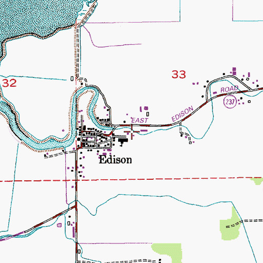 Topographic Map of Skagit County Fire District 5 Edison Station, WA
