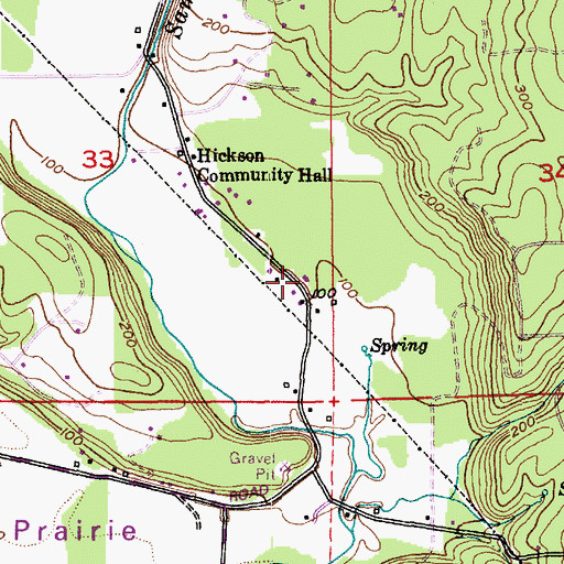Topographic Map of Skagit County Fire District 8 Hickson, WA