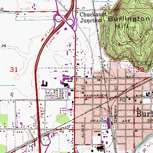 Topographic Map of Skagit County Emergency Medical Services Commission Medic One, WA
