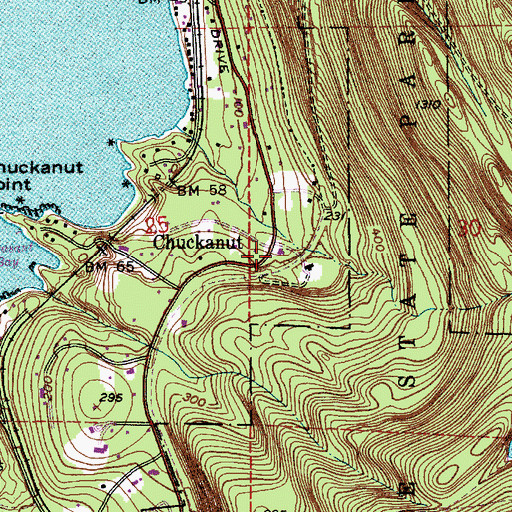 Topographic Map of Whatcom County Fire District 18 Station 18, WA