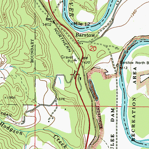 Topographic Map of Joint Protection Ferry County Fire District 3 - Stevens County Fire District 8 Barstow, WA