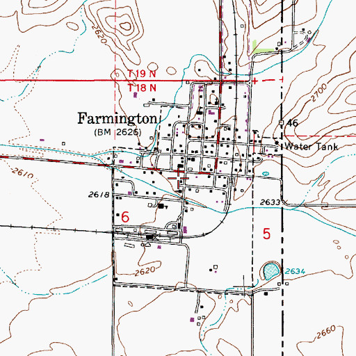 Topographic Map of Whitman County Fire District 10, WA