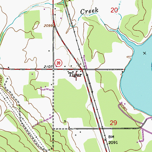 Topographic Map of Pend Oreille Fire District 2 Station 23, WA